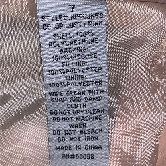 Blush pink leather jacket. - Picture 11 of 11